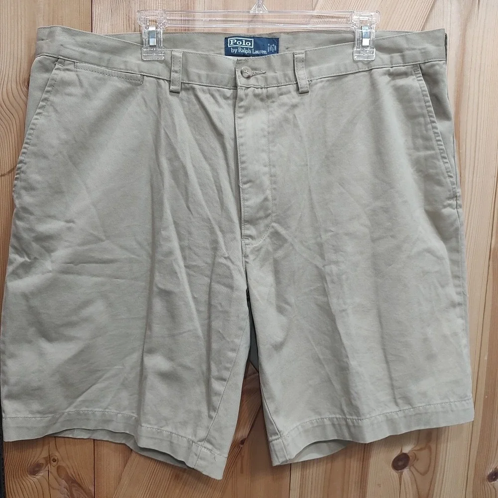 Polo Ralph Lauren The‎ Polo Chino Cotton Tan Shorts Size 40 Preppy Minimalist